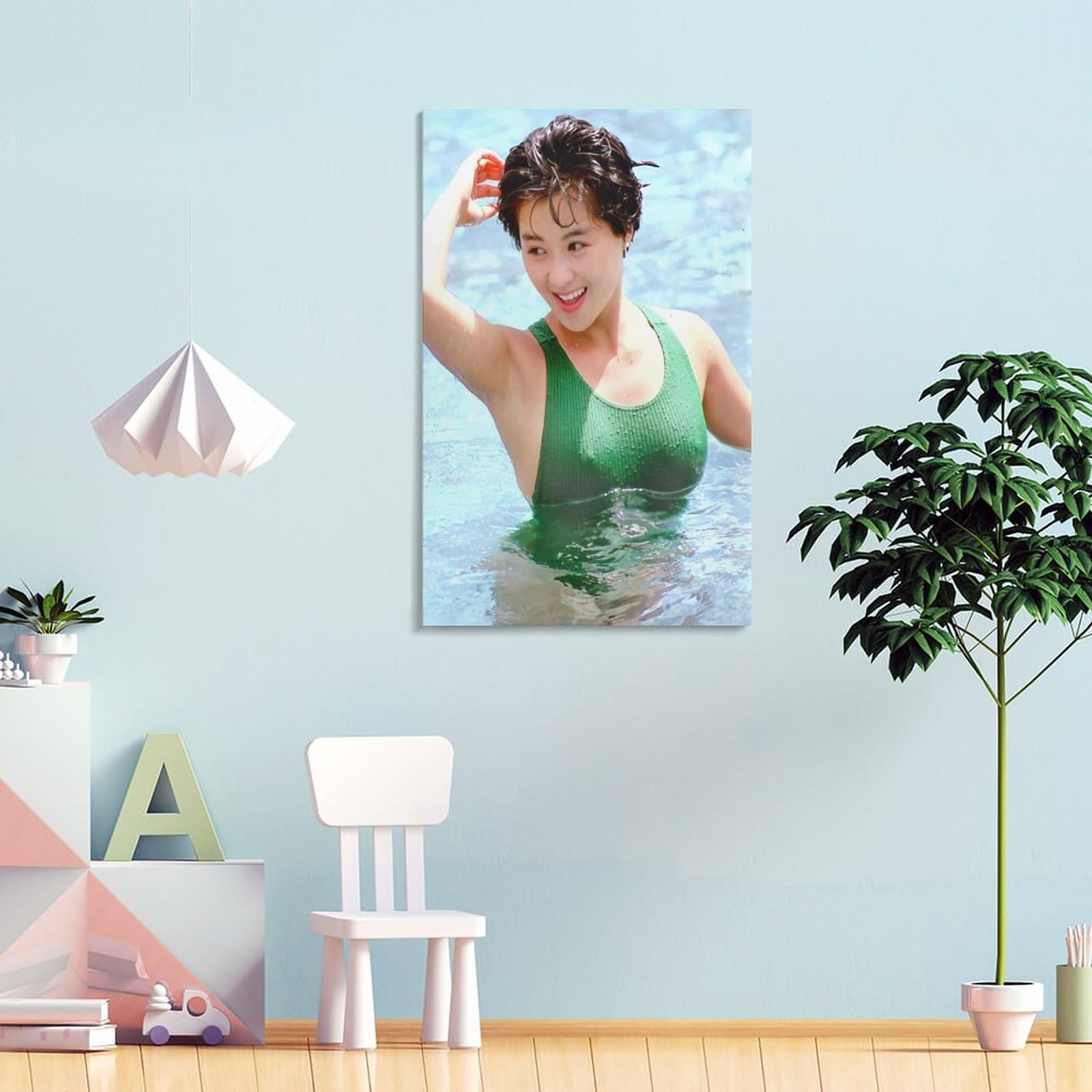 Amazon.co.jp: 装飾画 長山洋子 油絵 人気 アートフレーム ポスター